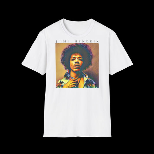 Vintage Jimi Hendrix Graphic Tee - Classic Rock Icon T-Shirt by rudere
