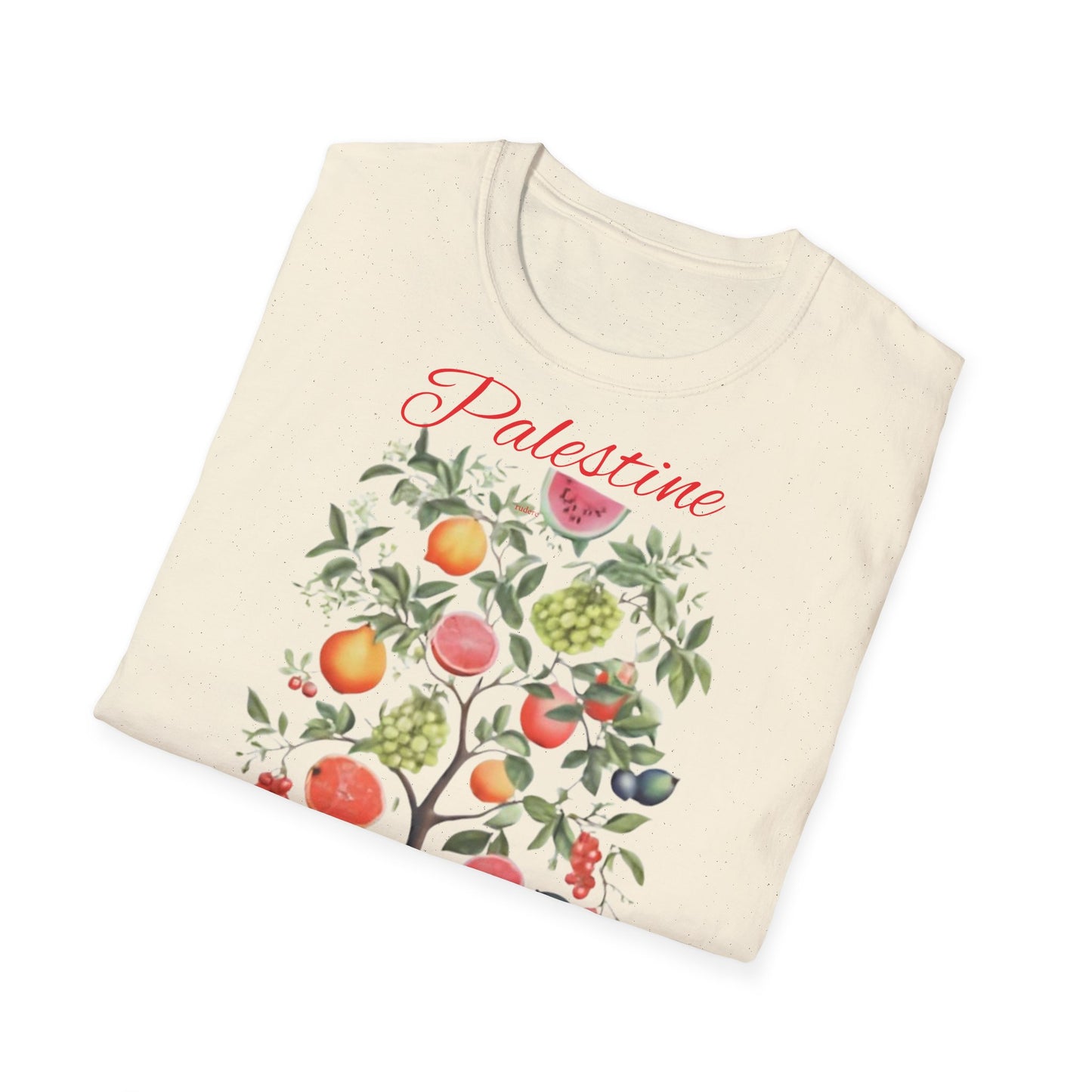 Palestine Will Grow Back T-Shirt - Fruit Tree Design by Rudere