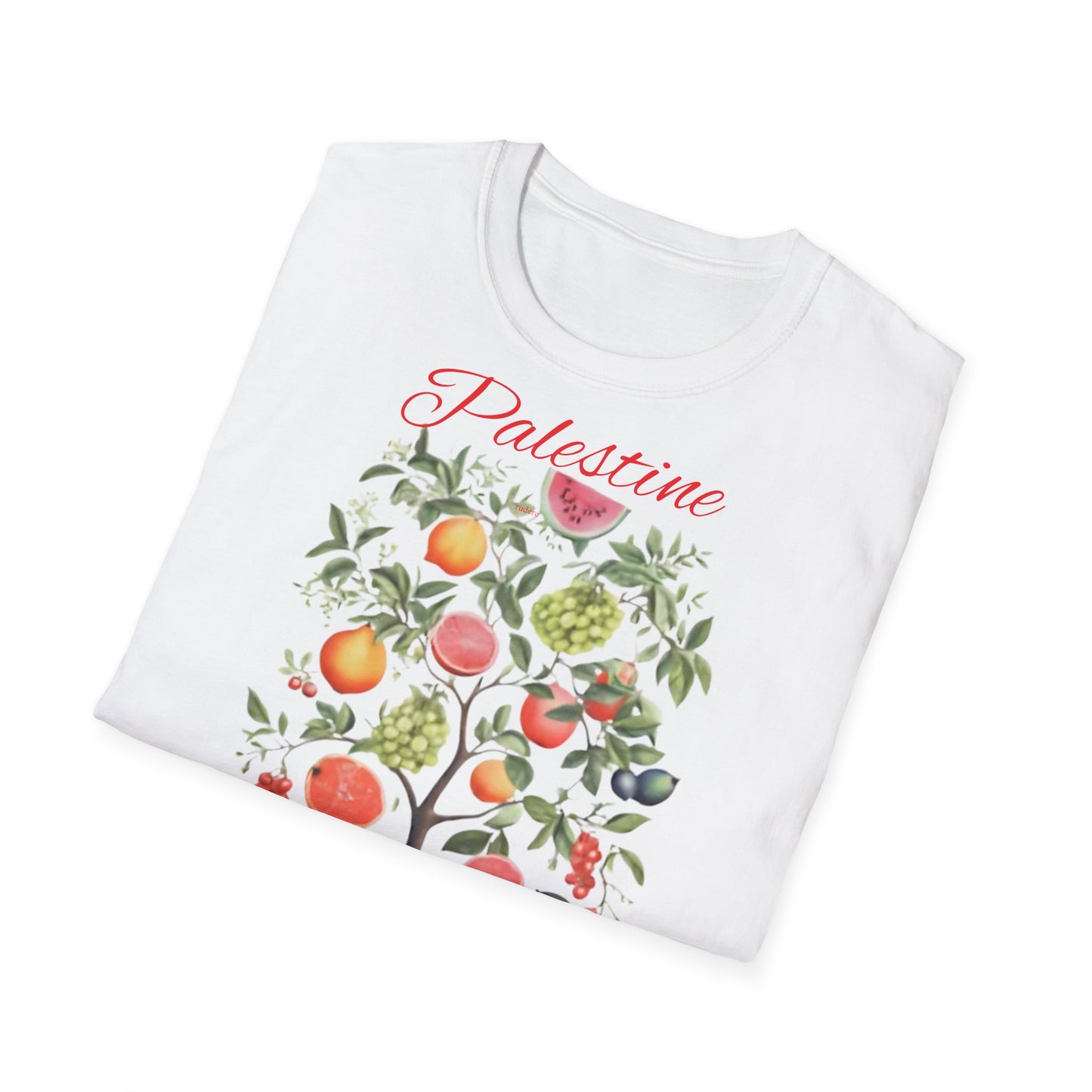 Palestine Will Grow Back T-Shirt - Fruit Tree Design by Rudere