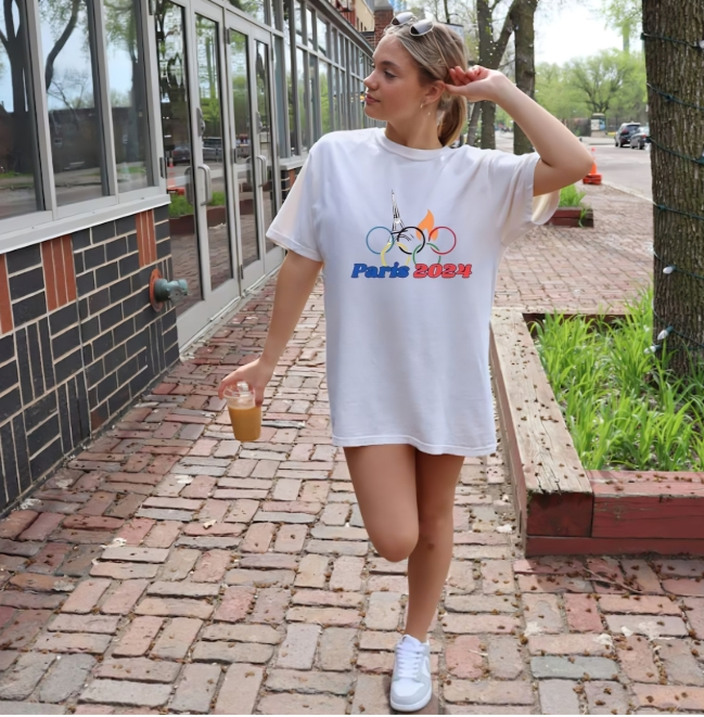 90s Design Paris 2024 Olympics Shirt