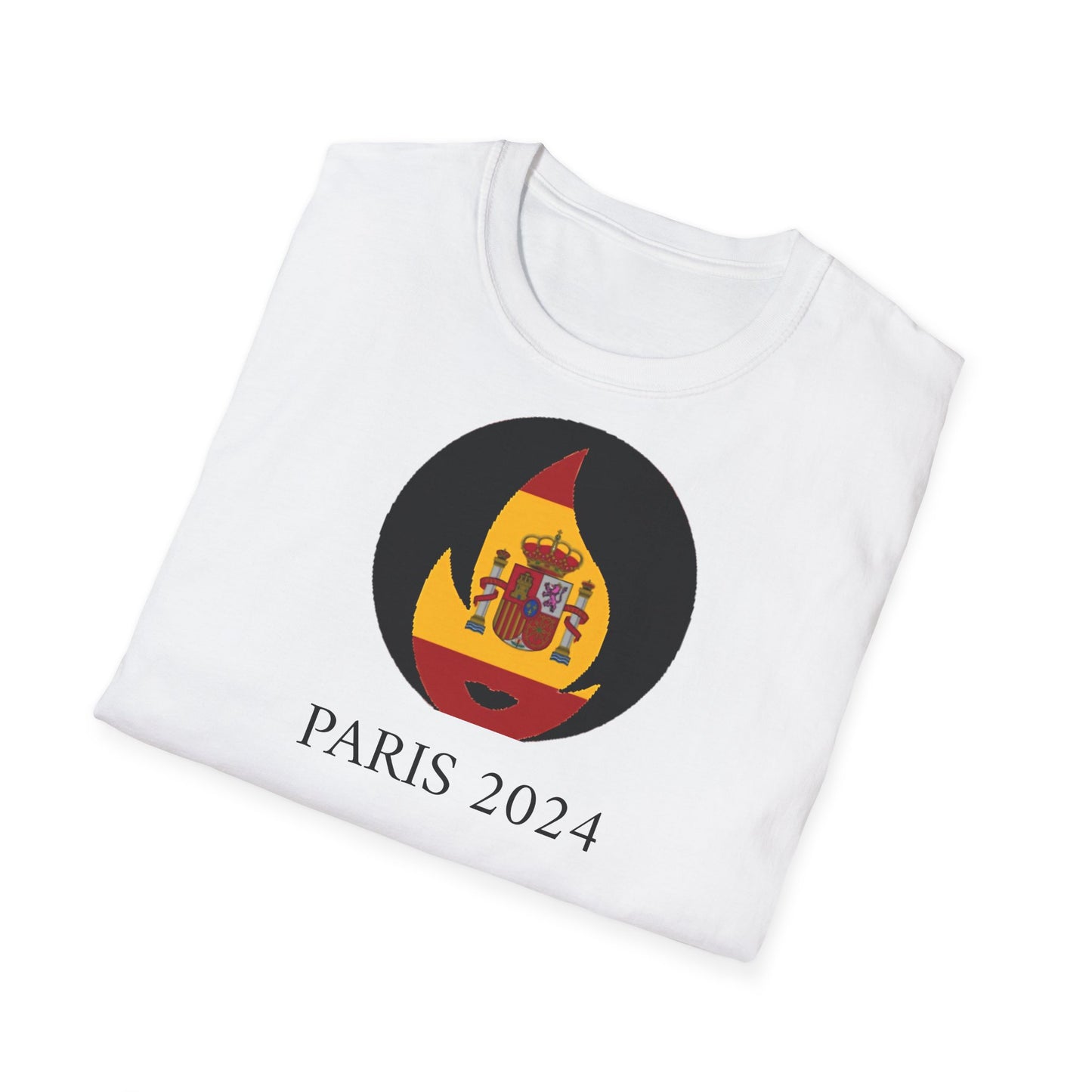Limited Edition Paris 2024 Spain Flag T-Shirt - Rudere Brand Official Olympic Apparel