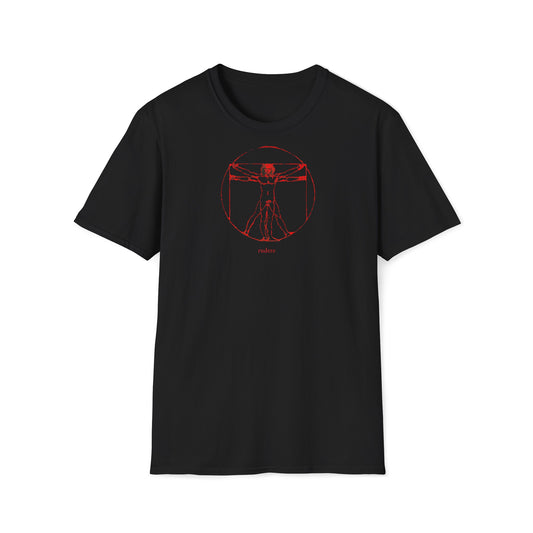 Da Vinci Vitruvian Man T-Shirt Graphic Design by Rudere