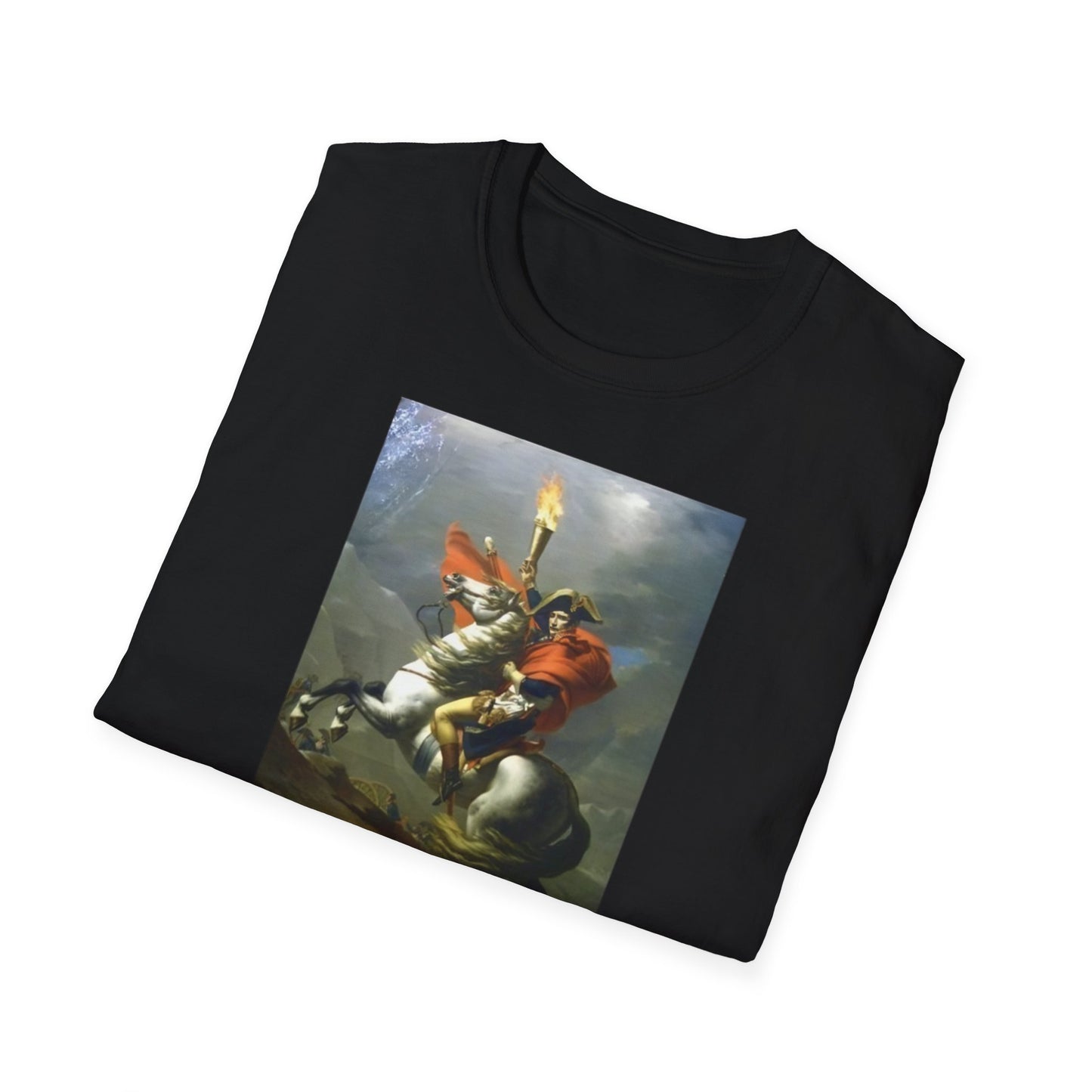 Paris Olympics 2024 T-Shirt: Napoleon Crosses the Alps with Olympic Torch