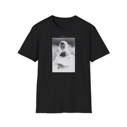 Negative Mona Lisa T-Shirt - Artistic Masterpiece Tee by Rudere